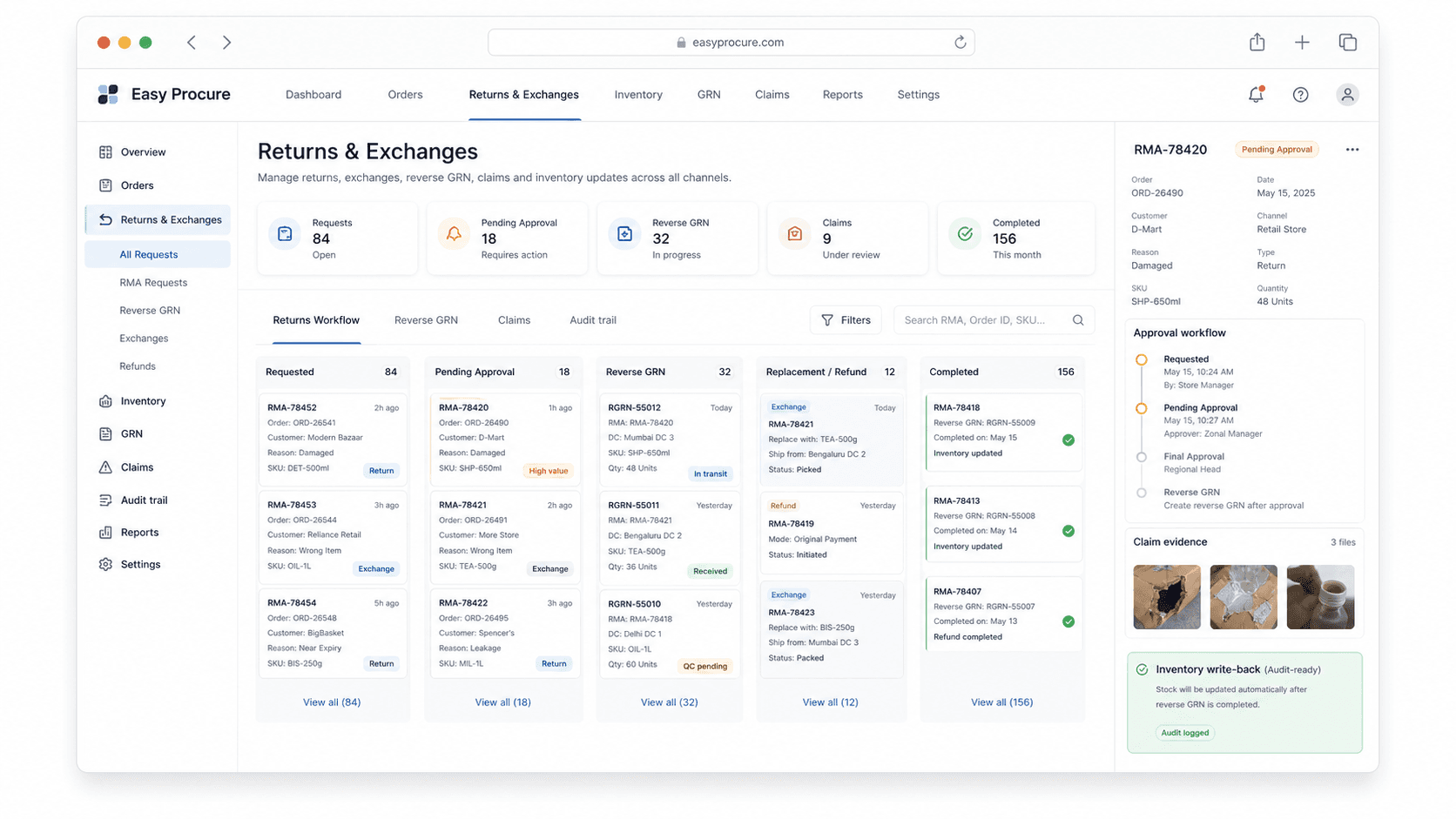 Returns & Exchanges